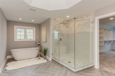 Bathroom with Frameless Glass Shower