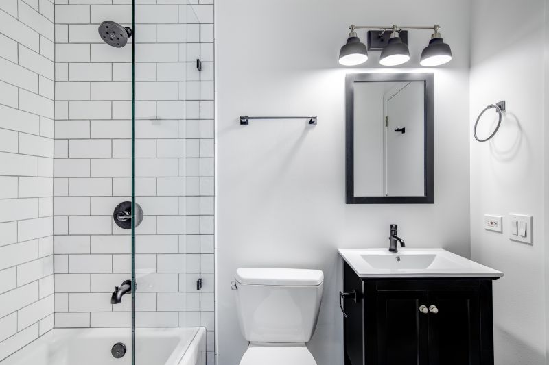 Bathroom with Black Fixtures