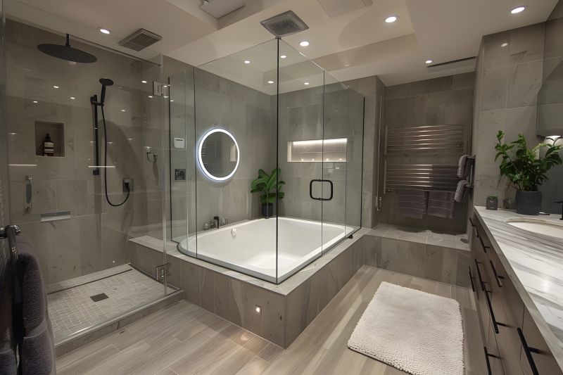 Modern Bathroom with New Tub